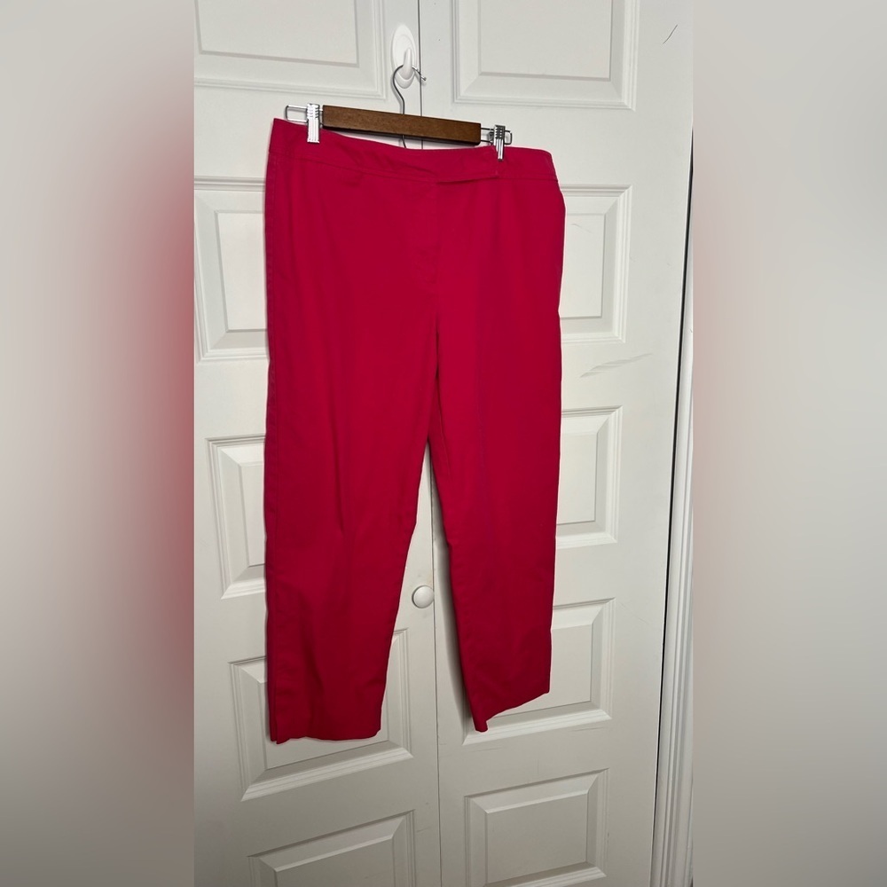 Talbots Hot Pink Cropped Pants Women’s Size 14